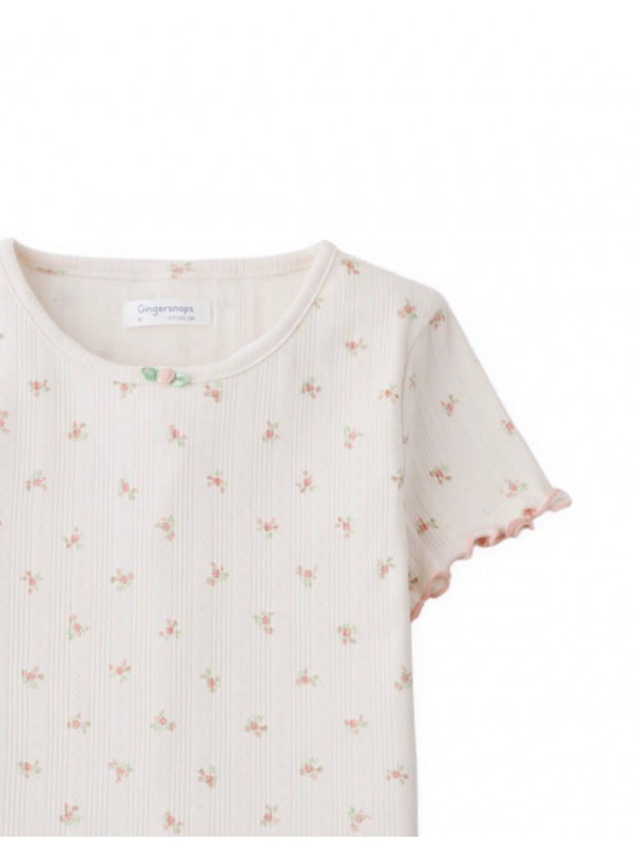 Tess Floral Pointelle Shi
