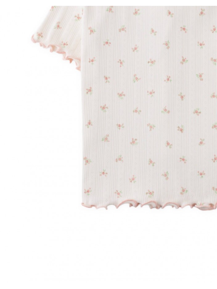 Tess Floral Pointelle Shi