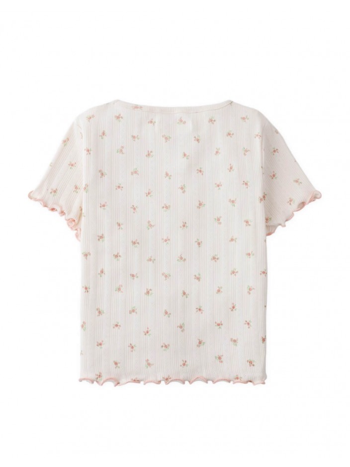Tess Floral Pointelle Shi