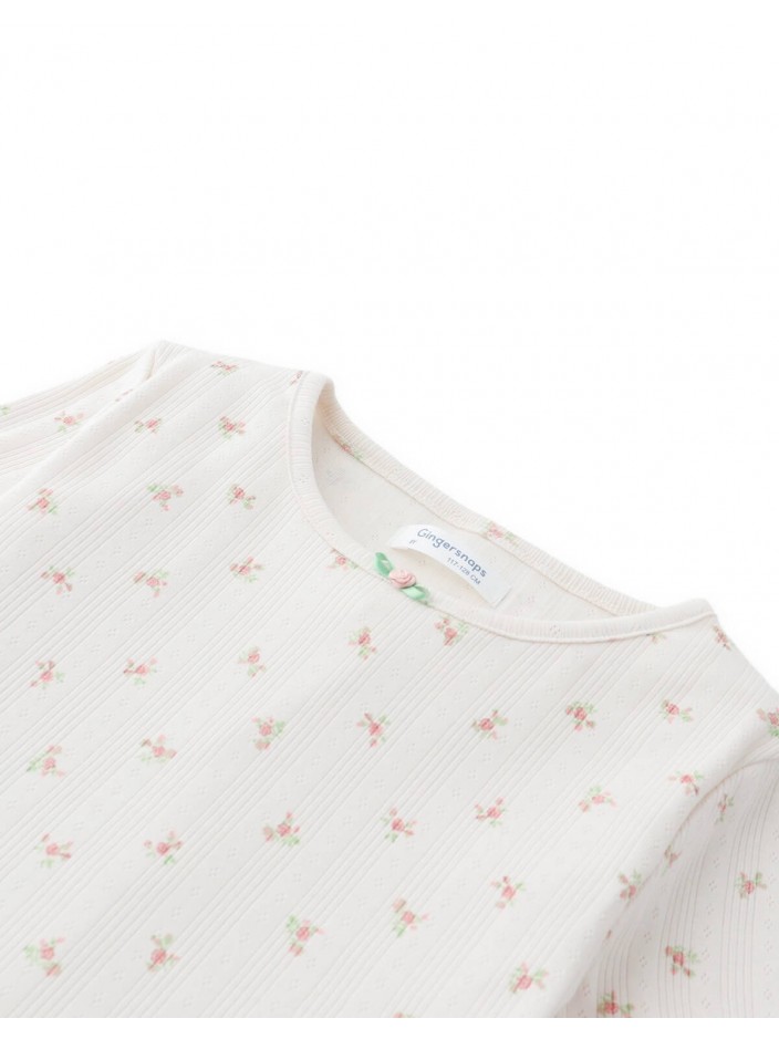 Tess Floral Pointelle Shi