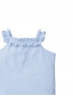 Lori Pointelle Halter Top with Ruffled Neck