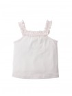 Lori Pointelle Halter Top with Ruffled Neckl