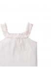 Lori Pointelle Halter Top with Ruffled Neckl