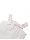 Lori Pointelle Halter Top with Ruffled Neckl