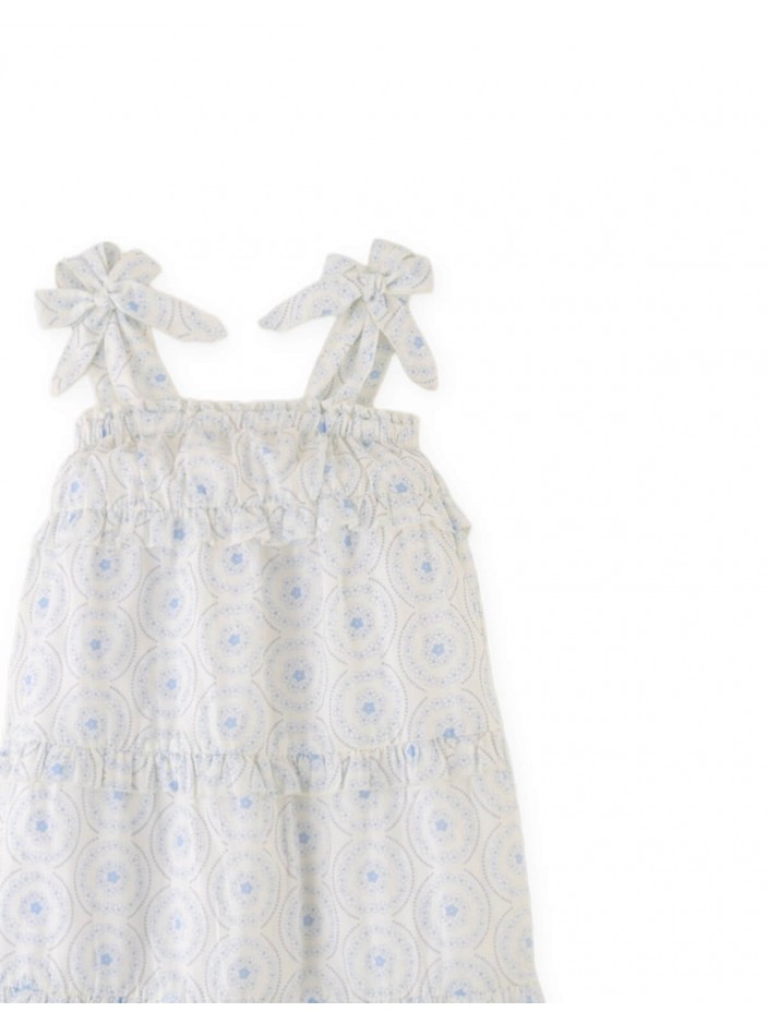 Linnea Daisy Print Tiered Maxi Dress