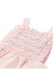 Delphine Smocked Apron Dress with Hand Embroidery