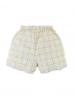 Astrid Daisy Print Ruffle Shorts with Picot Trim