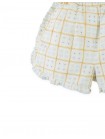 Astrid Daisy Print Ruffle Shorts with Picot Trim