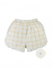 Astrid Daisy Print Ruffle Shorts with Picot Trim