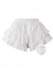 Malory Tiered Ruffle Skort with Lace Trim