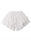 Malory Tiered Ruffle Skort with Lace Trim