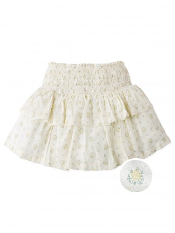 Ivana Floral Smocked Waist Skort