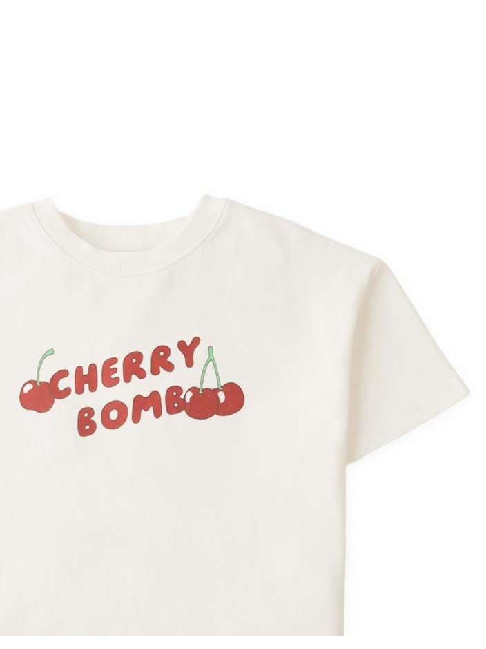 Maxine Boxy Graphic Tee in Cherry Bomb Print