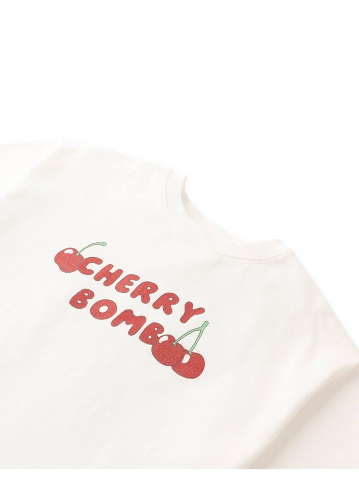 Maxine Boxy Graphic Tee in Cherry Bomb Print