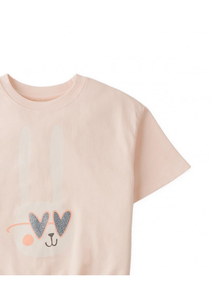 Kiera Graphic Tee in Bunny Print