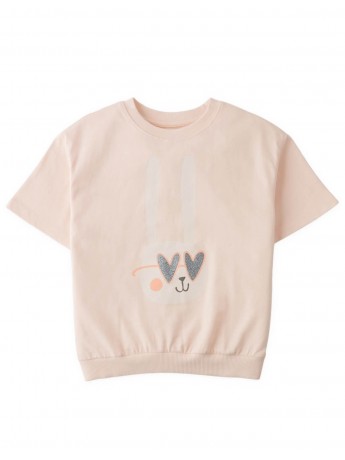 Kiera Graphic Tee in Bunny Print