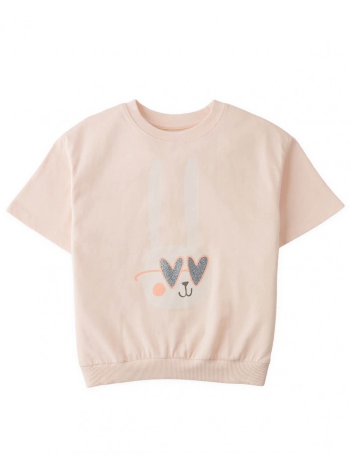 Kiera Graphic Tee in Bunny Print