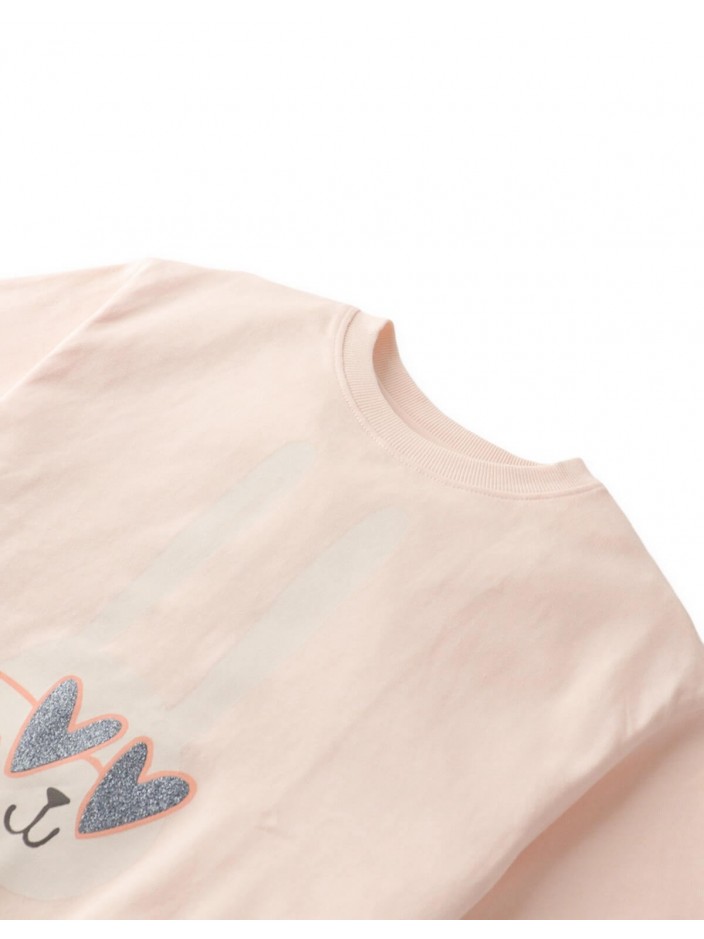 Kiera Graphic Tee in Bunny Print