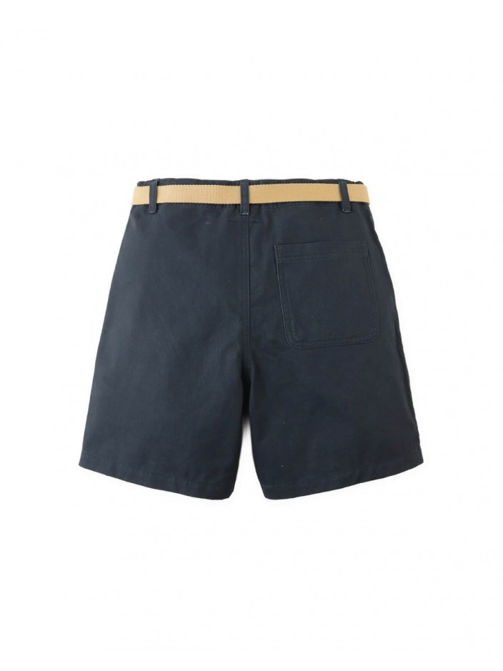 Ken Twill Patch Pocket Shorts with Belt