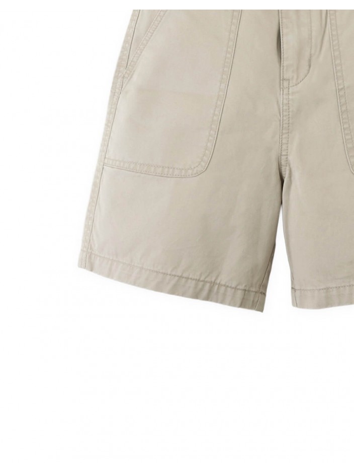 Ken Twill Patch Pocket Shorts with Belt