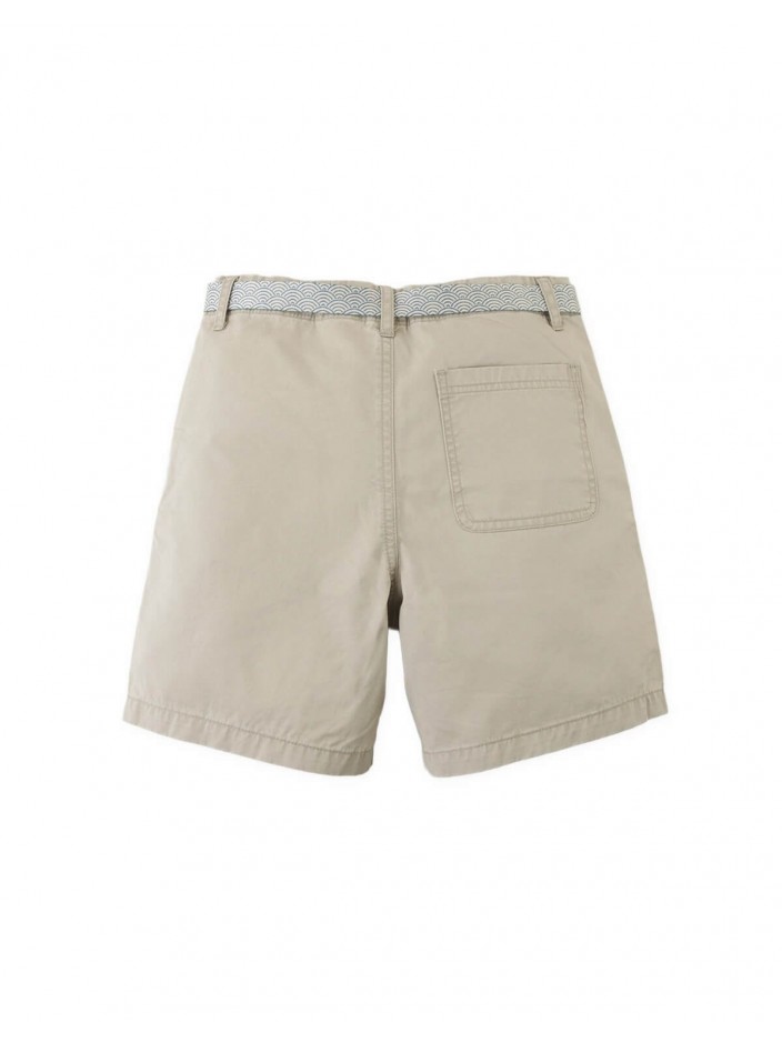 Ken Twill Patch Pocket Shorts with Belt