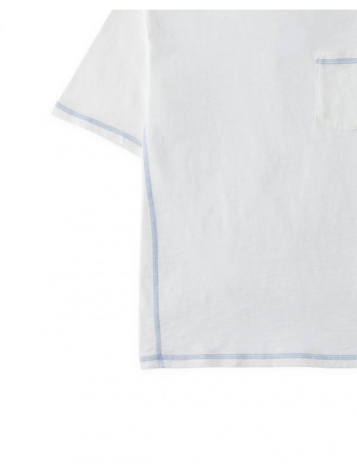 Hiro Patch Pocket Tee with Contrast Stitching