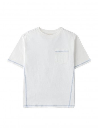 Hiro Patch Pocket Tee with Contrast Stitching