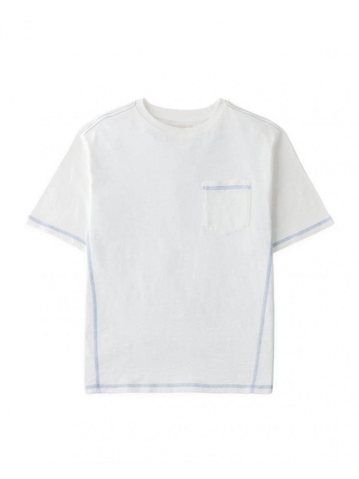 Hiro Patch Pocket Tee with Contrast Stitching