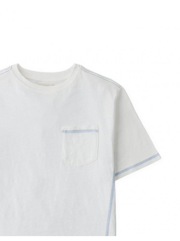 Hiro Patch Pocket Tee with Contrast Stitching