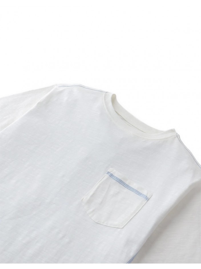 Hiro Patch Pocket Tee with Contrast Stitching