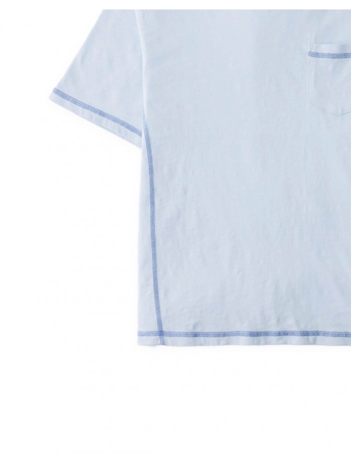 Hiro Patch Pocket Tee with Contrast Stitching