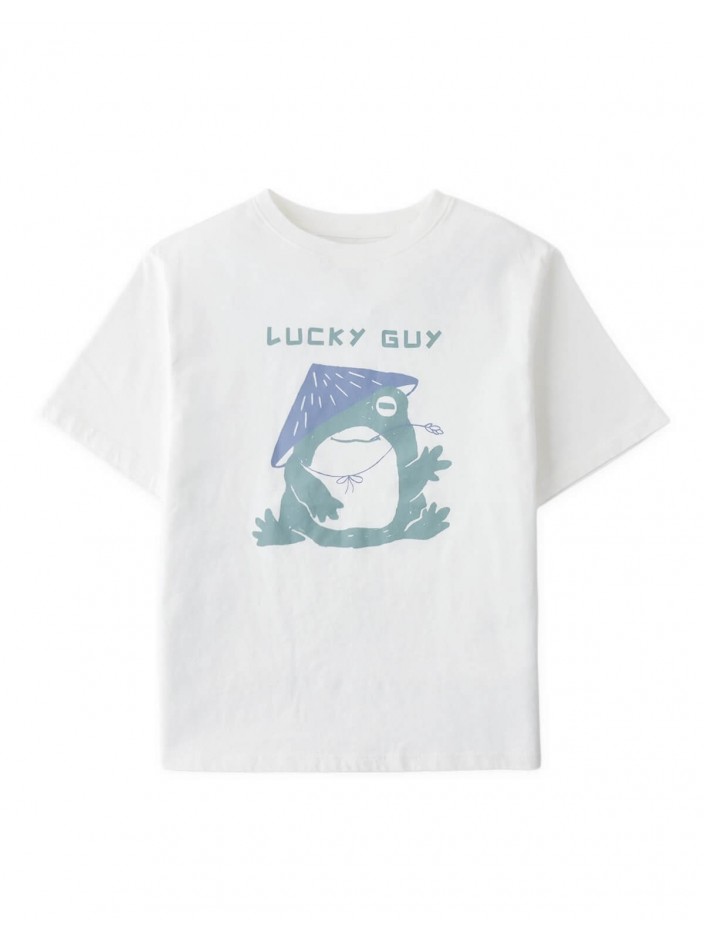 Jun Graphic Tee in Lucky Frog