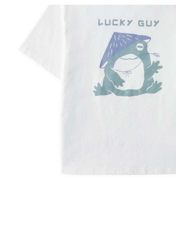 Jun Graphic Tee in Lucky Frog