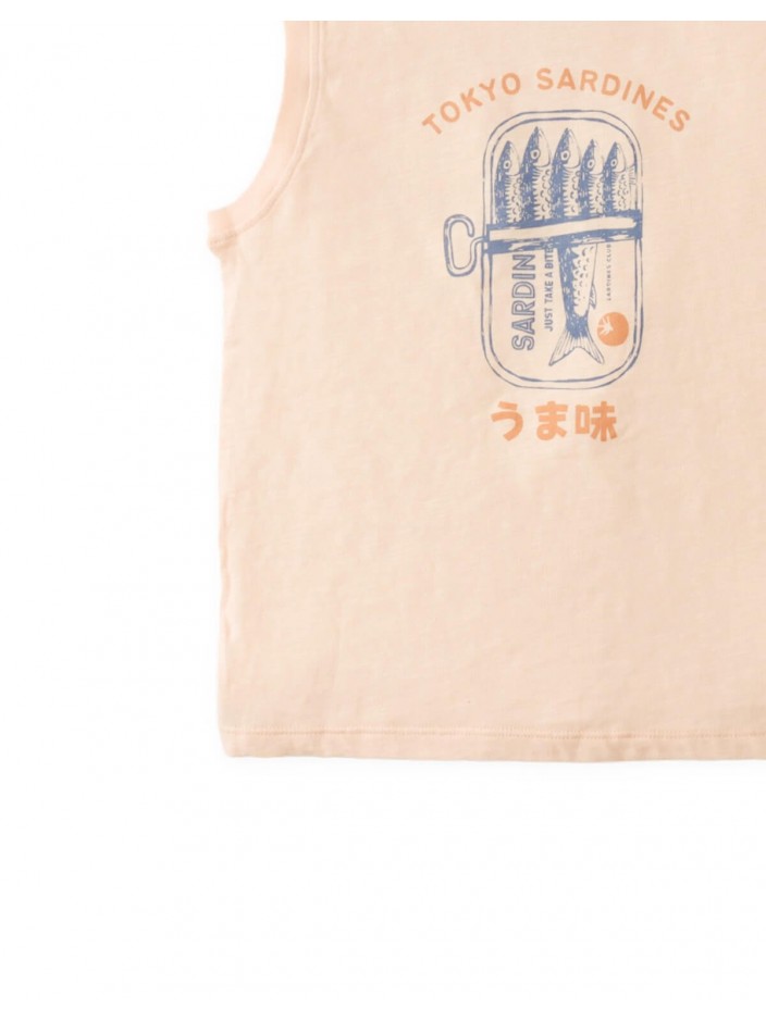 Miko Graphic Tank Top in Tokyo Sardines