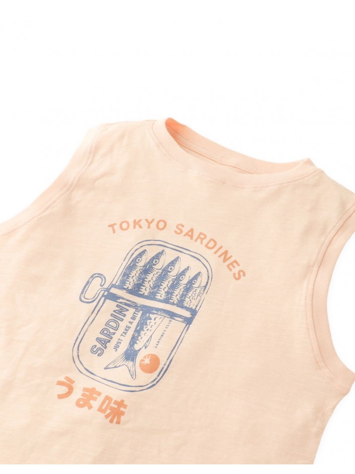 Miko Graphic Tank Top in Tokyo Sardines