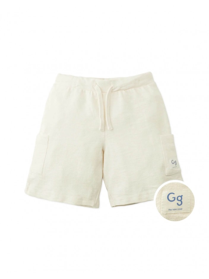 Noa Patch Pocket Drawstring Shorts with Logo Patch