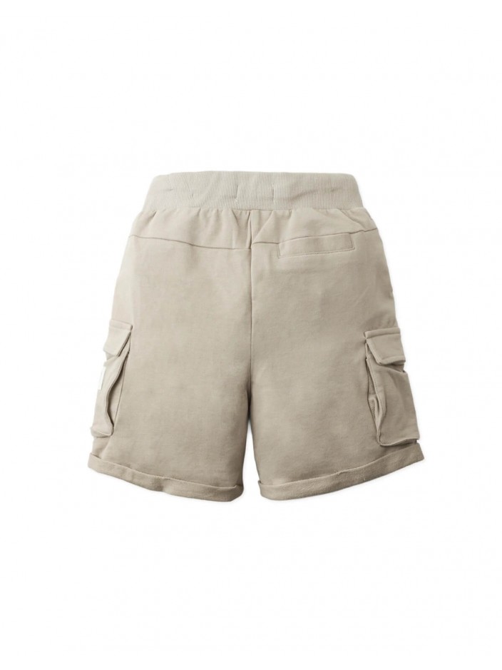 Makato Drawstring Cargo Shorts with Logo Patch