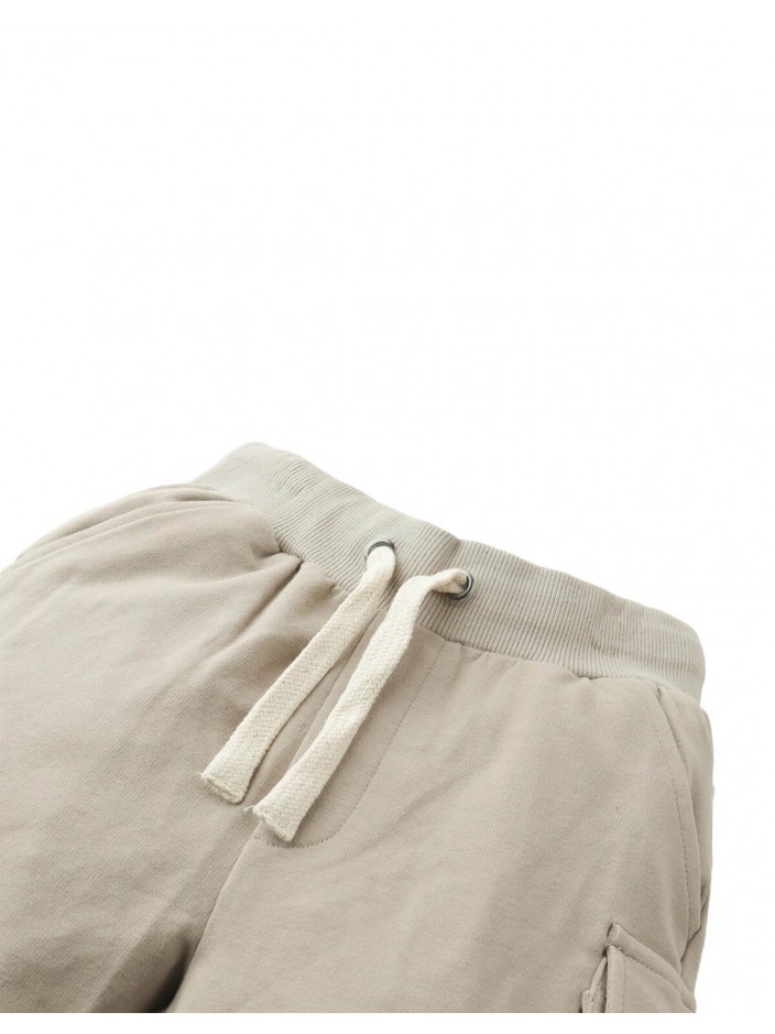 Makato Drawstring Cargo Shorts with Logo Patch