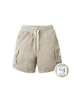 Makato Drawstring Cargo Shorts with Logo Patch