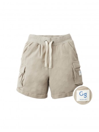 Makato Drawstring Cargo Shorts with Logo Patch
