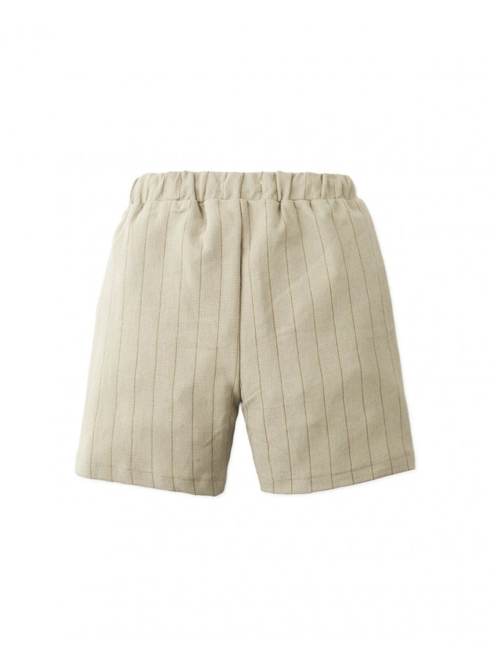 Senzo Stitched Stripe Drawstring Shorts with Logo Patch