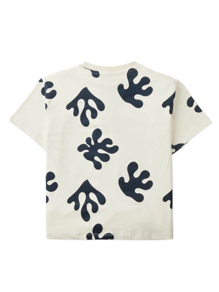 Haru Abstract Coral Print Tee
