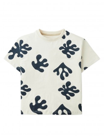 Haru Abstract Coral Print Tee