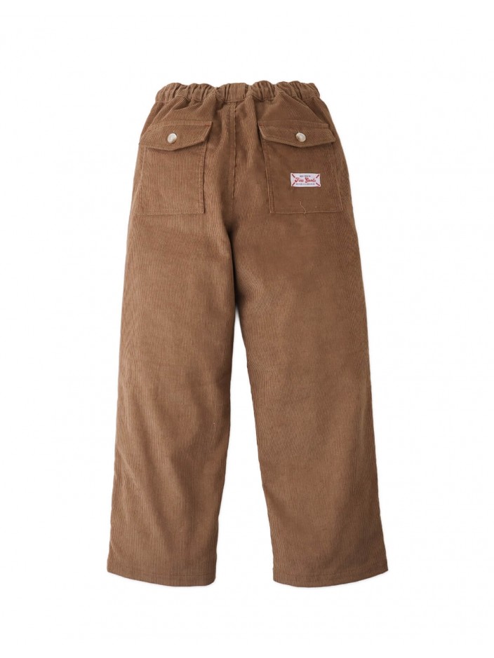 Dominic Pull-On Corduroy Pants with Patch Pockets