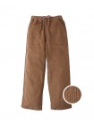 Dominic Pull-On Corduroy Pants with Patch Pockets