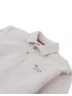 Stefano French Terry Polo Pullover with Chest Dachshund Embroidery