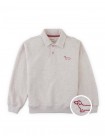 Stefano French Terry Polo Pullover with Chest Dachshund Embroidery
