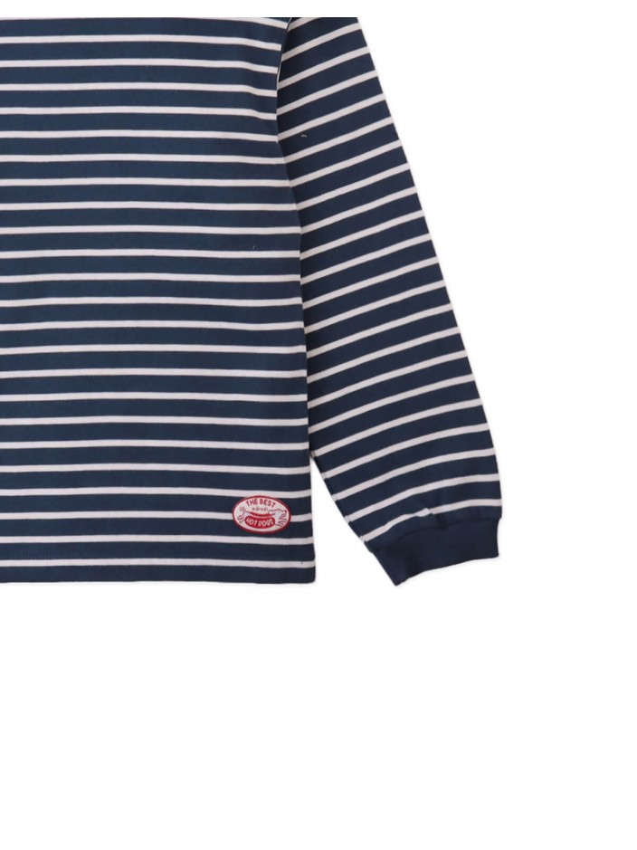 Seth Striped Boat-Neck Tee