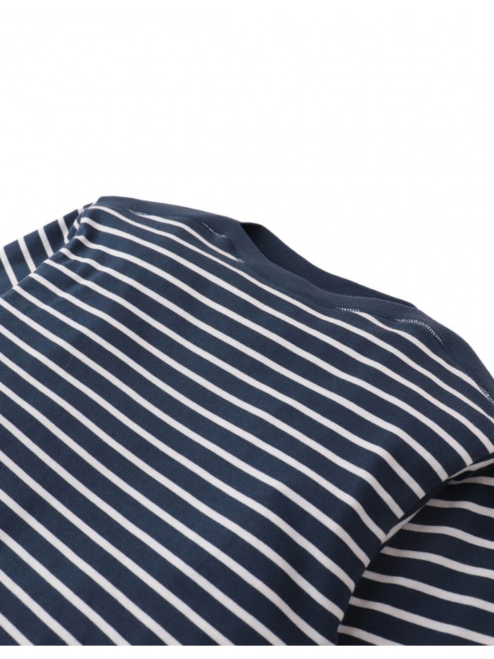 Seth Striped Boat-Neck Tee