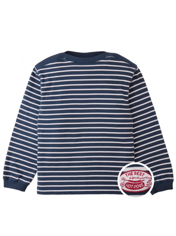 Seth Striped Boat-Neck Tee